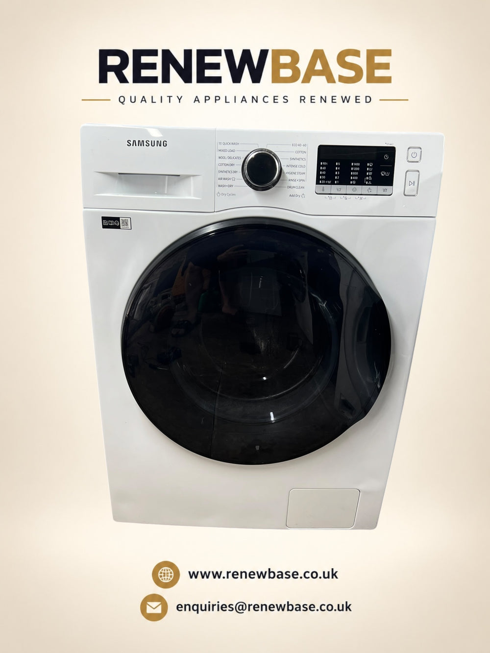 Samsung Ecobubble 8kg/6kg Washer Dryer refurbished cosmetic condition