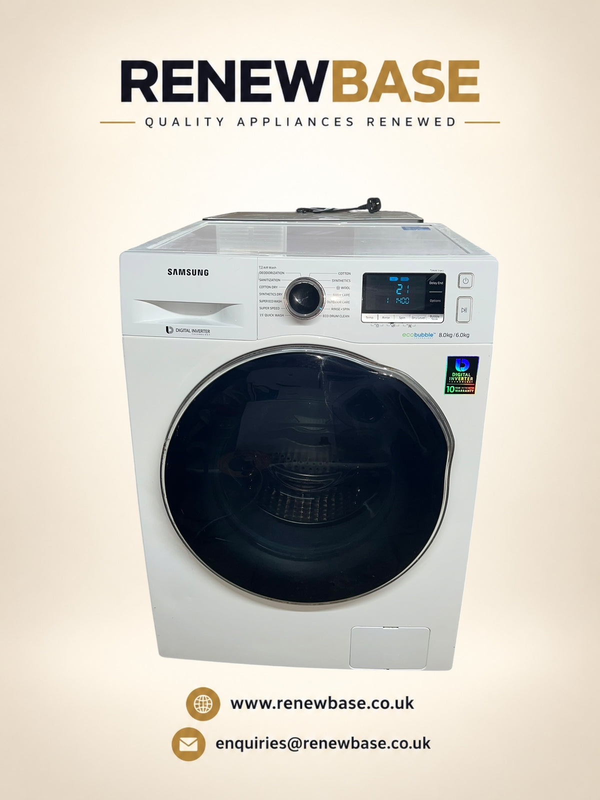 Samsung 8kg / 6kg Washer Dryer