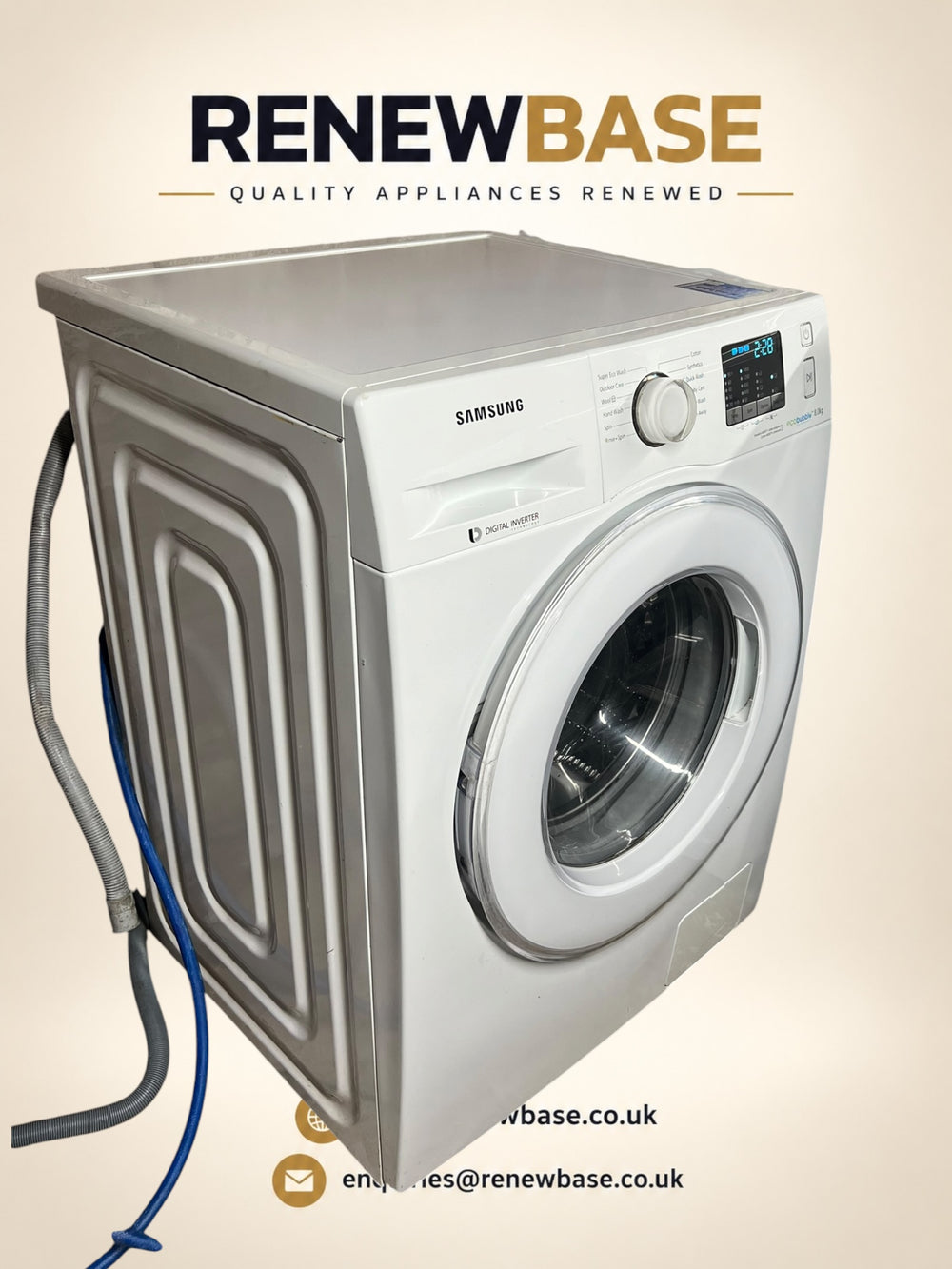 Samsung Ecobubble 8kg Washing Machine refurbished cosmetic condition