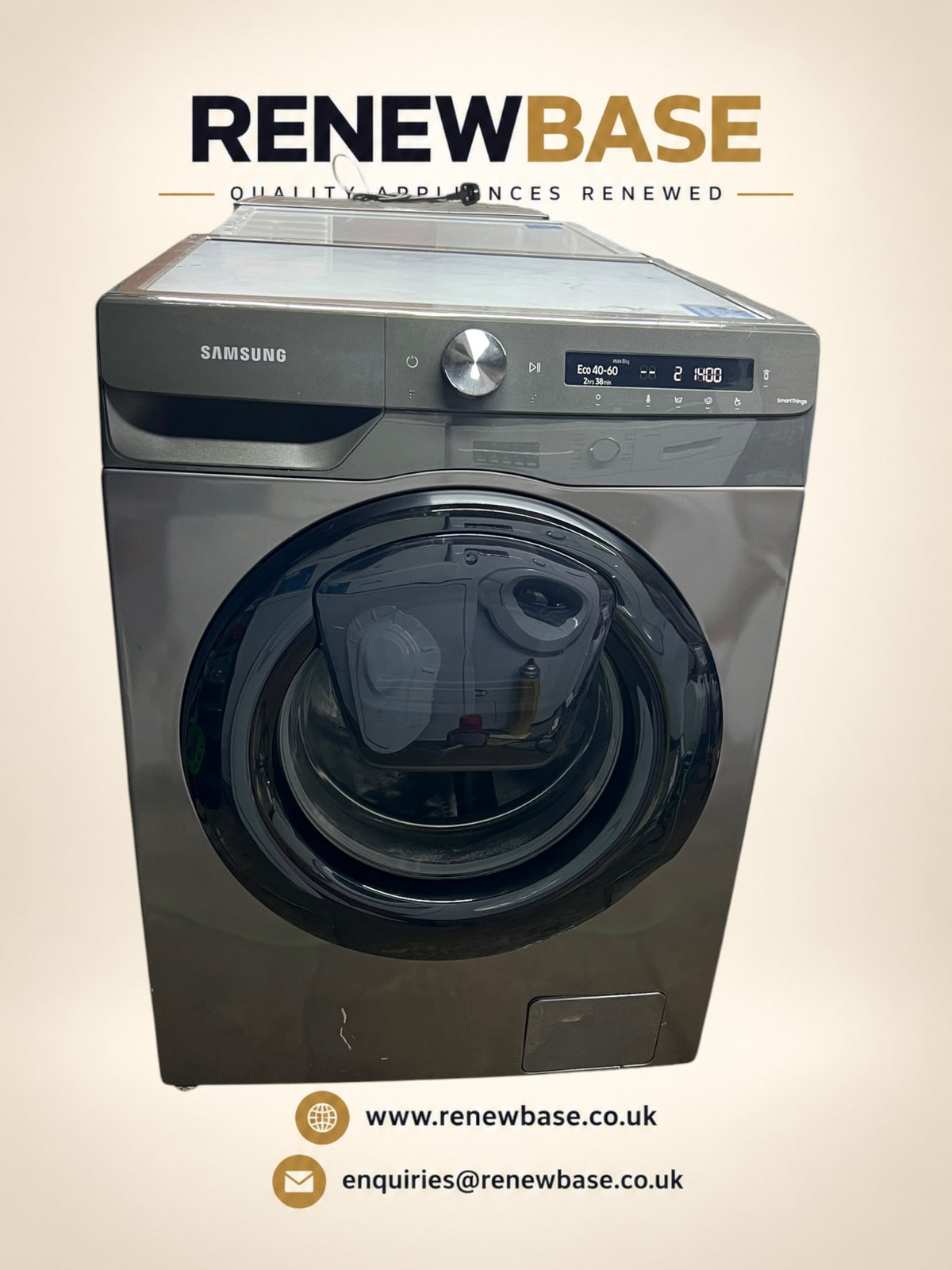 Samsung Ecobubble SmartThings 8kg Washing Machine refurbished cosmetic condition